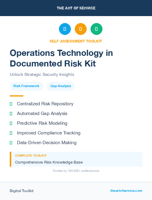 Operations Technology in Documented Risk Kit