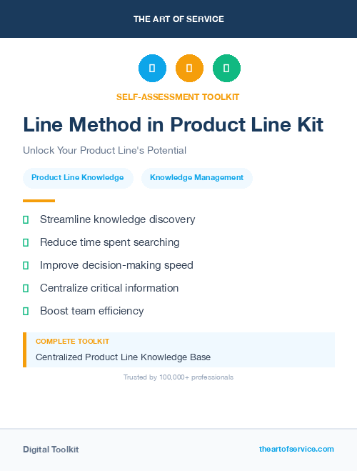 Line Method in Product Line Kit