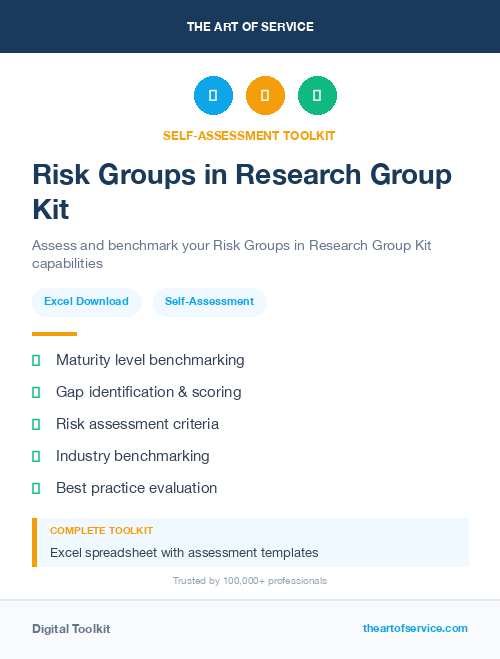 Risk Groups in Research Group Kit