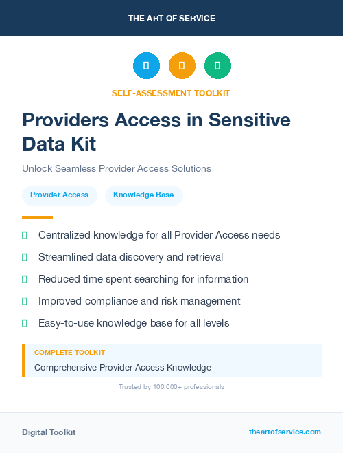 Providers Access in Sensitive Data Kit