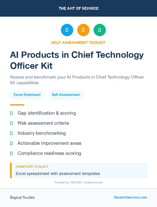 AI Products in Chief Technology Officer Kit