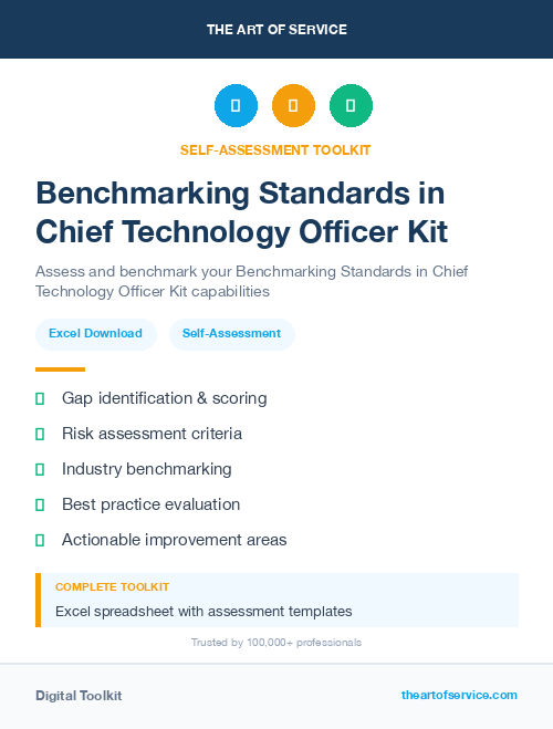 Benchmarking Standards in Chief Technology Officer Kit