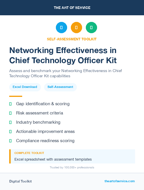 Networking Effectiveness in Chief Technology Officer Kit