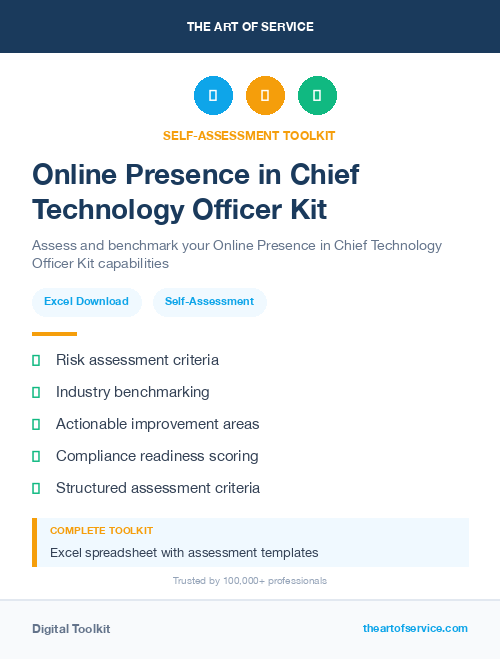 Online Presence in Chief Technology Officer Kit