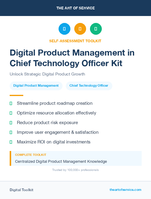 Digital Product Management in Chief Technology Officer Kit