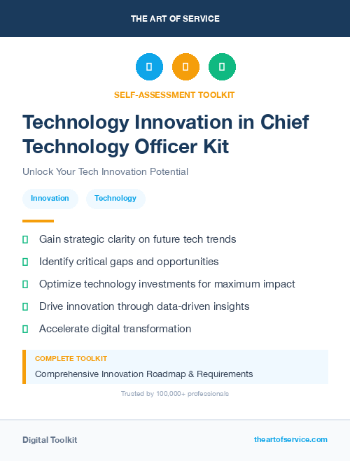 Technology Innovation in Chief Technology Officer Kit