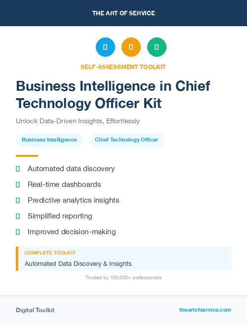 Business Intelligence in Chief Technology Officer Kit