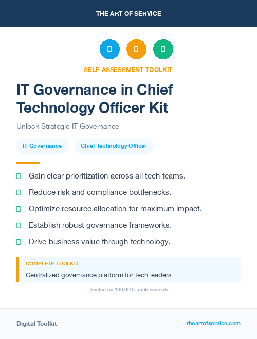 IT Governance in Chief Technology Officer Kit
