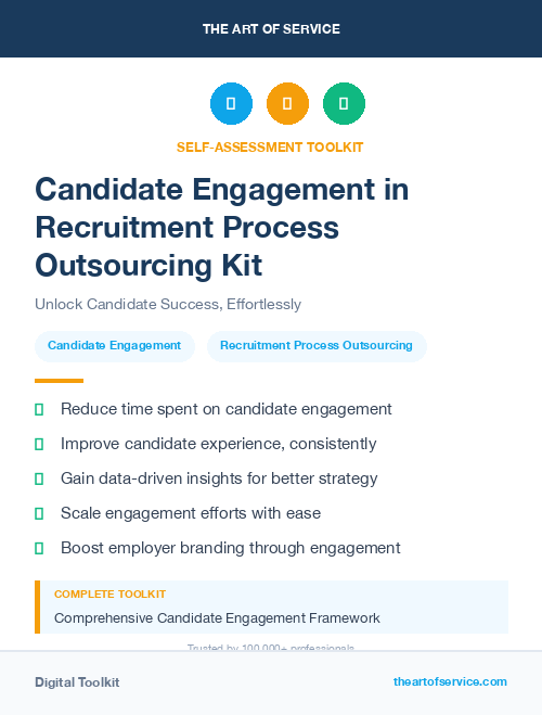 Candidate Engagement in Recruitment Process Outsourcing Kit