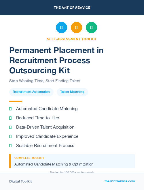 Permanent Placement in Recruitment Process Outsourcing Kit