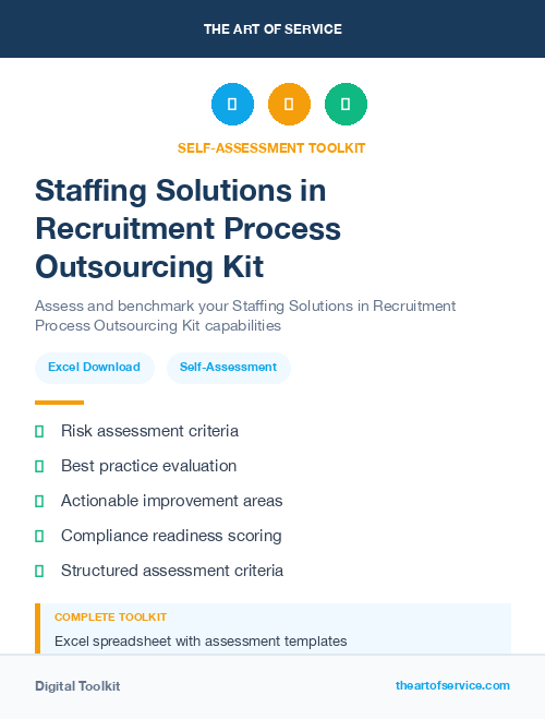 Staffing Solutions in Recruitment Process Outsourcing Kit
