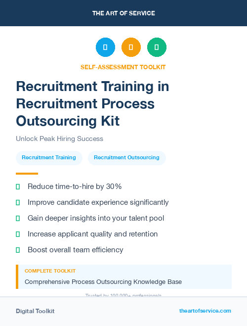 Recruitment Training in Recruitment Process Outsourcing Kit