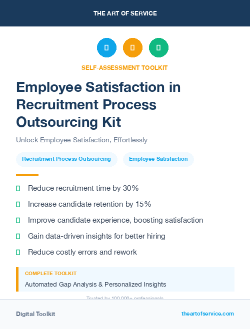 Employee Satisfaction in Recruitment Process Outsourcing Kit