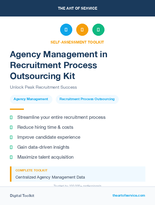 Agency Management in Recruitment Process Outsourcing Kit