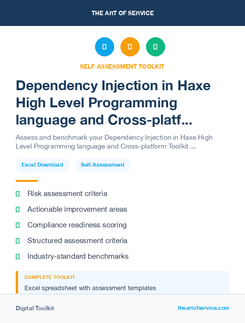 Dependency Injection in Haxe High Level Programming language and Cross-platform Toolkit Kit