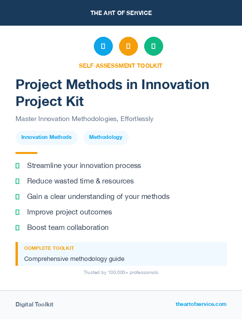 Project Methods in Innovation Project Kit