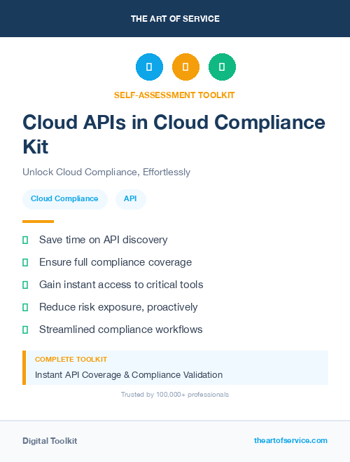 Cloud APIs in Cloud Compliance Kit