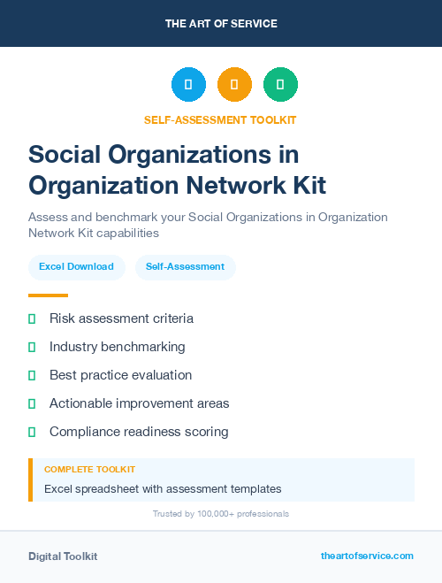 Social Organizations in Organization Network Kit
