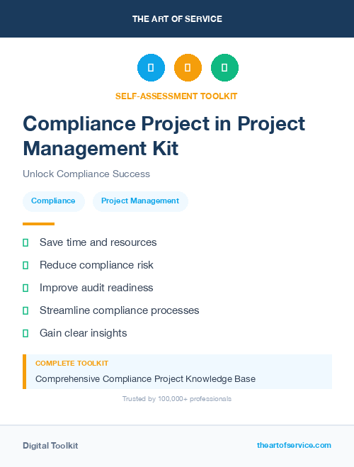 Compliance Project in Project Management Kit