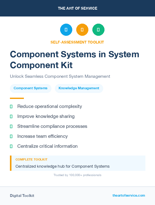 Component Systems in System Component Kit