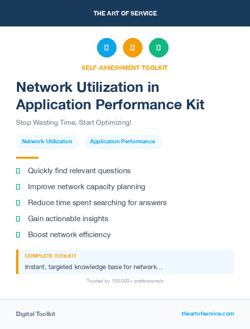 Network Utilization in Application Performance Kit