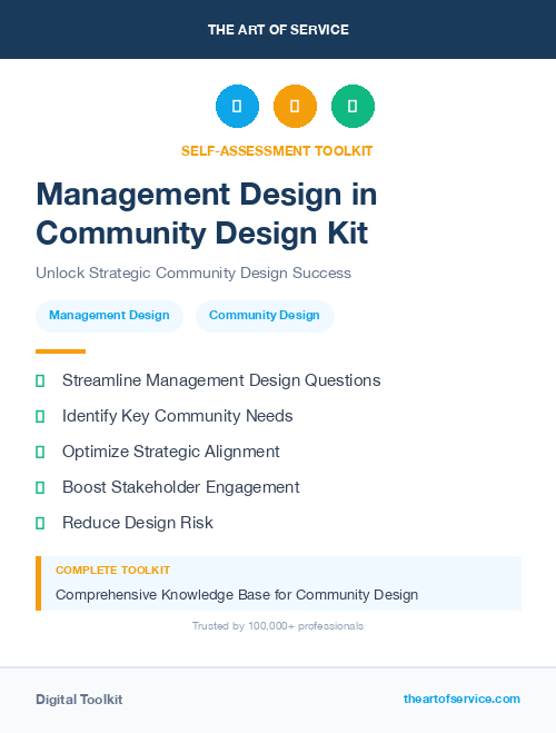 Management Design in Community Design Kit