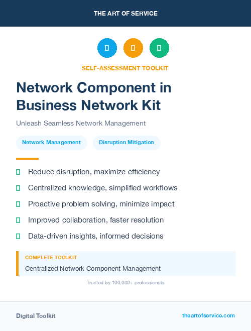 Network Component in Business Network Kit