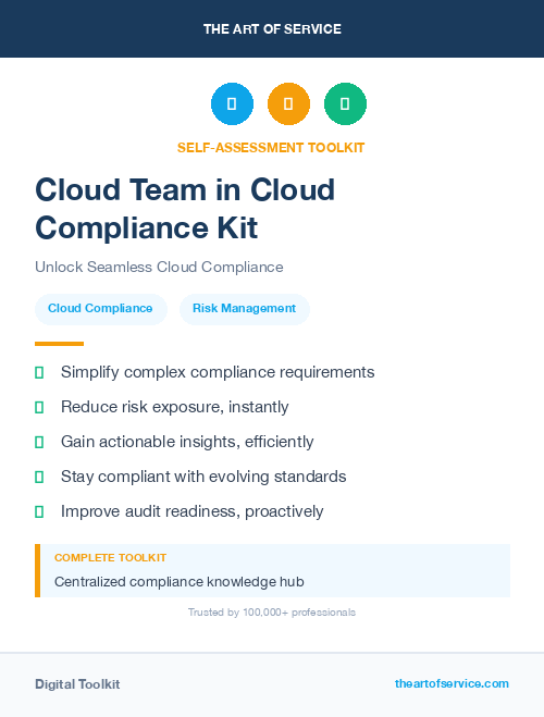 Cloud Team in Cloud Compliance Kit