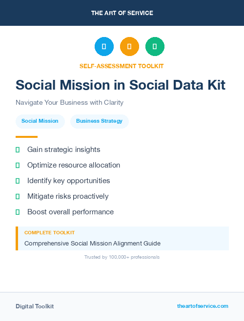 Social Mission in Social Data Kit