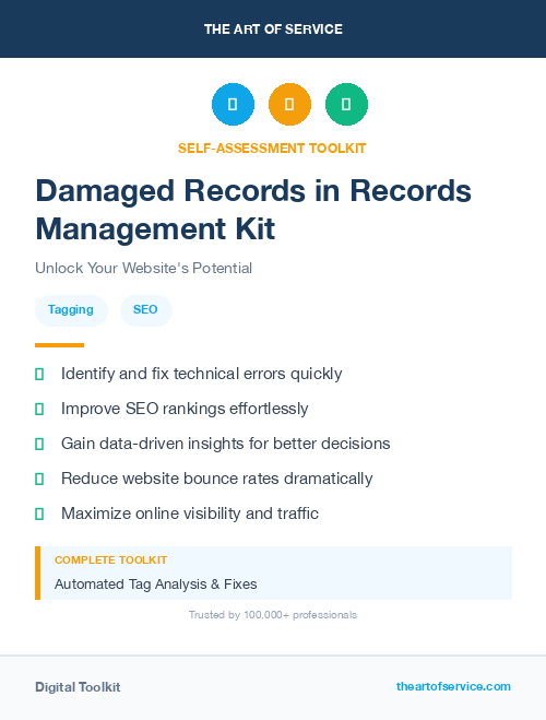 Damaged Records in Records Management Kit