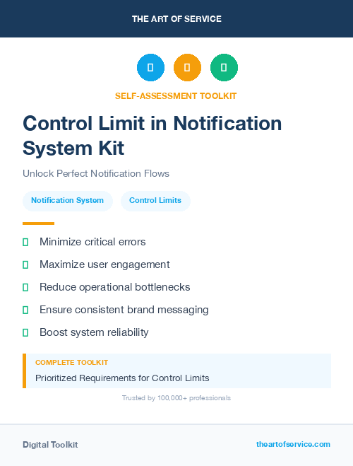 Control Limit in Notification System Kit