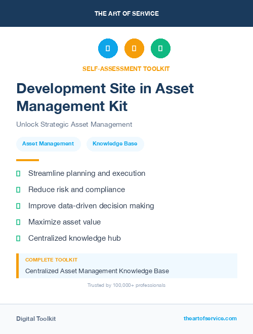 Development Site in Asset Management Kit