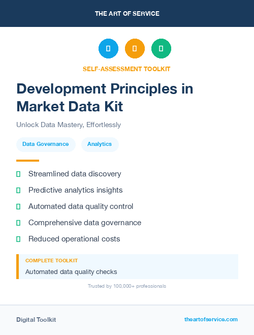Development Principles in Market Data Kit