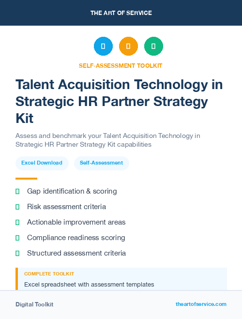Talent Acquisition Technology in Strategic HR Partner Strategy Kit