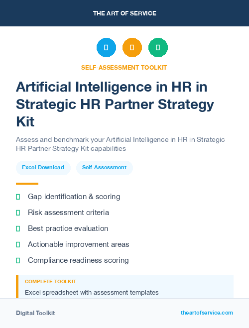 Artificial Intelligence in HR in Strategic HR Partner Strategy Kit