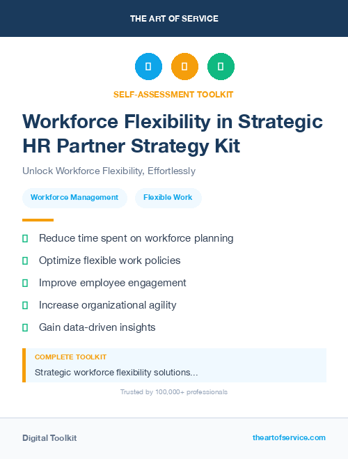 Workforce Flexibility in Strategic HR Partner Strategy Kit