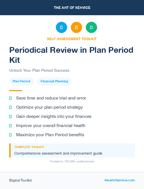 Periodical Review in Plan Period Kit