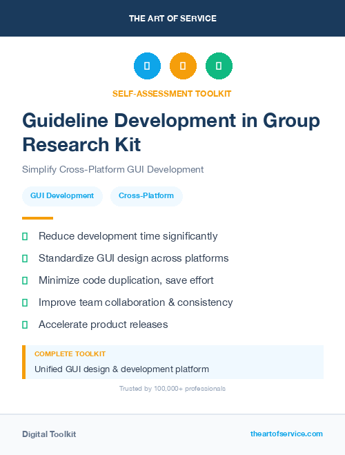 Guideline Development in Group Research Kit
