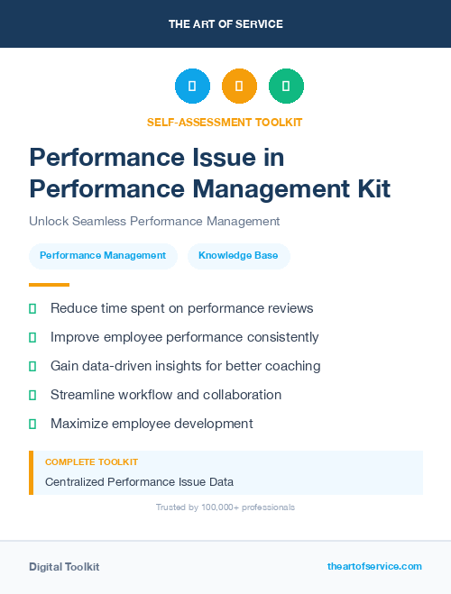 Performance Issue in Performance Management Kit