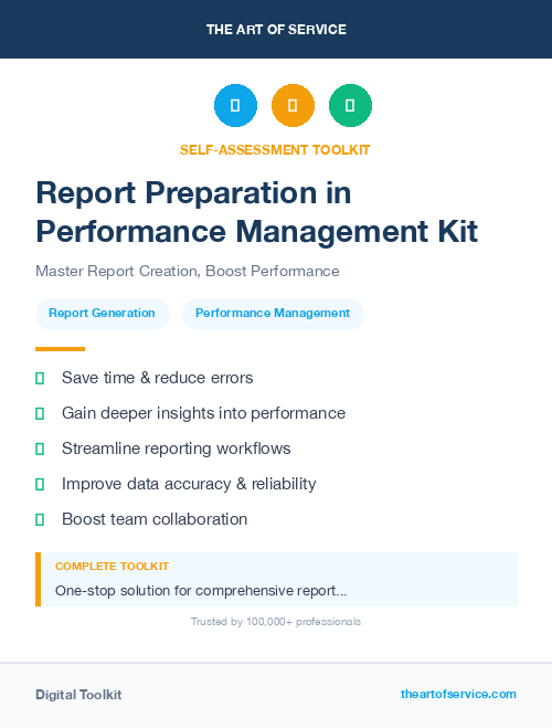 Report Preparation in Performance Management Kit