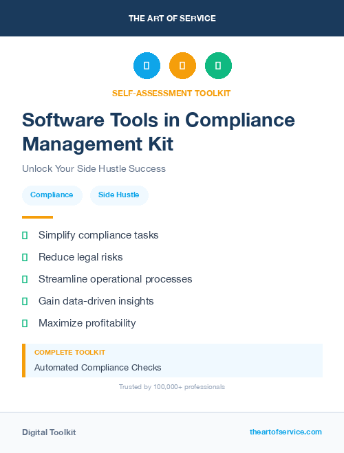 Software Tools in Compliance Management Kit