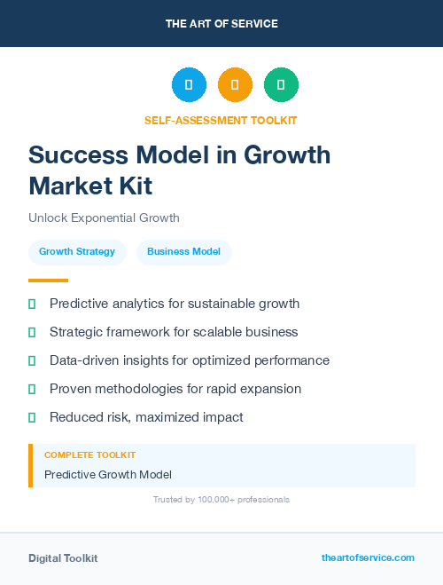Success Model in Growth Market Kit