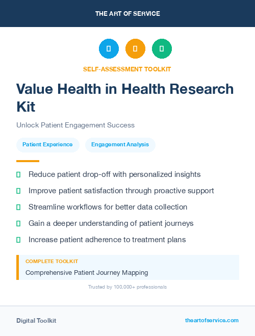 Value Health in Health Research Kit