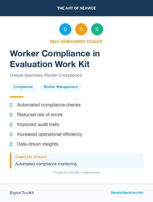 Worker Compliance in Evaluation Work Kit