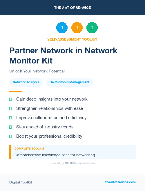 Partner Network in Network Monitor Kit