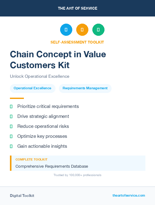 Chain Concept in Value Customers Kit