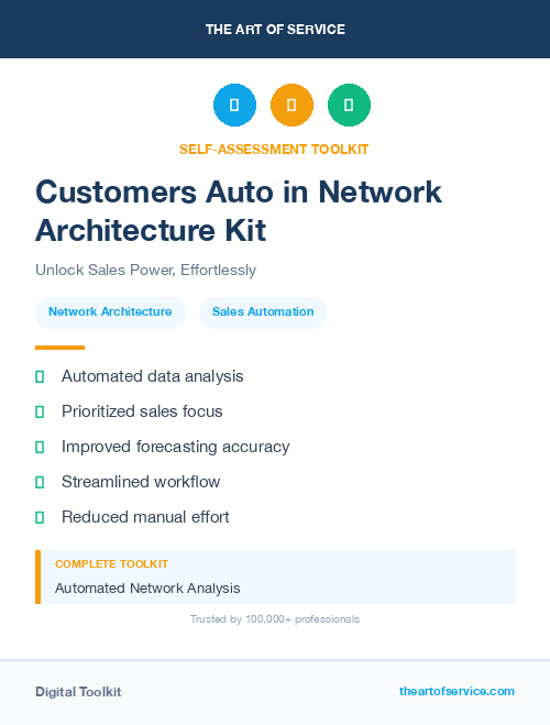 Customers Auto in Network Architecture Kit