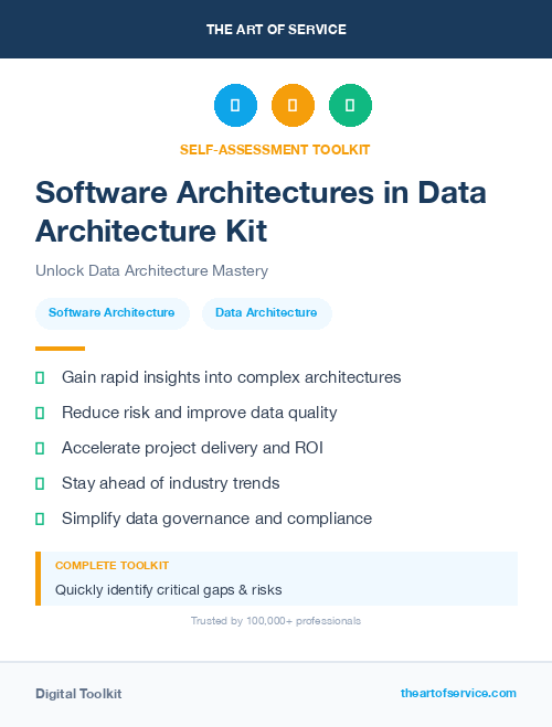 Software Architectures in Data Architecture Kit