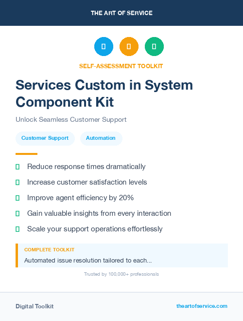 Services Custom in System Component Kit
