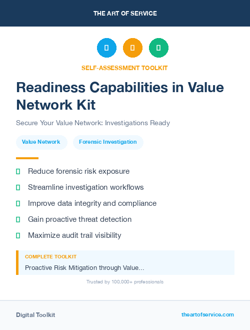 Readiness Capabilities in Value Network Kit